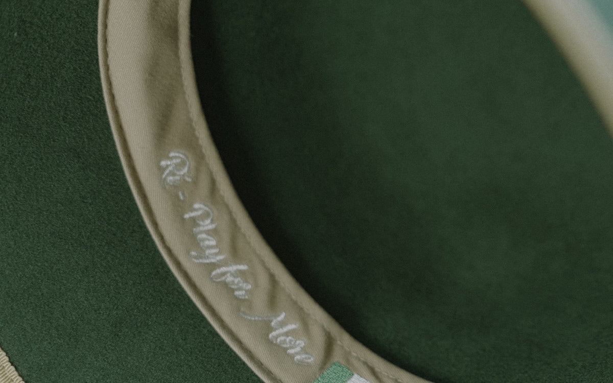 Inside band of the Rí Sauna Crown, embroidered Play for More